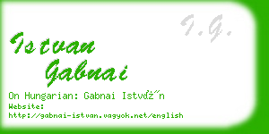 istvan gabnai business card